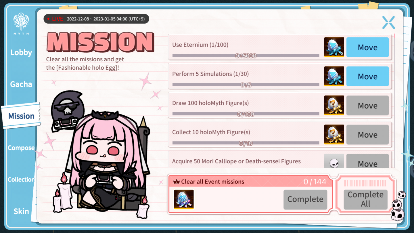 hololive English Myth x CounterSide Collaboration Starts on Dec 8th