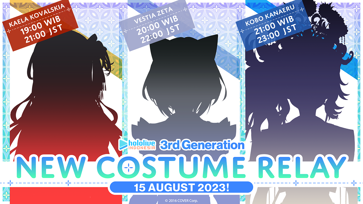 hololive Indonesia Announces 3rd Generation  New Outfit Showcase for August 15