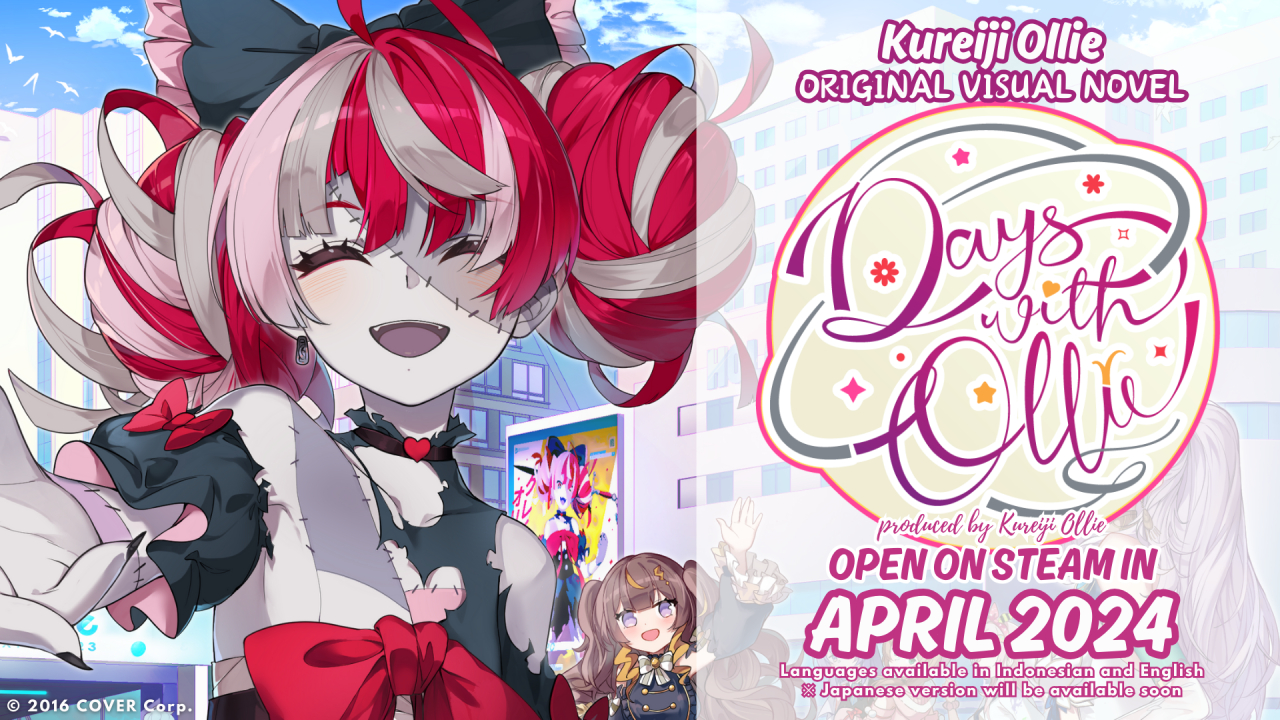 Kureiji Ollie of hololive Indonesia Releases a New Visual Novel “Days with Ollie” for PC