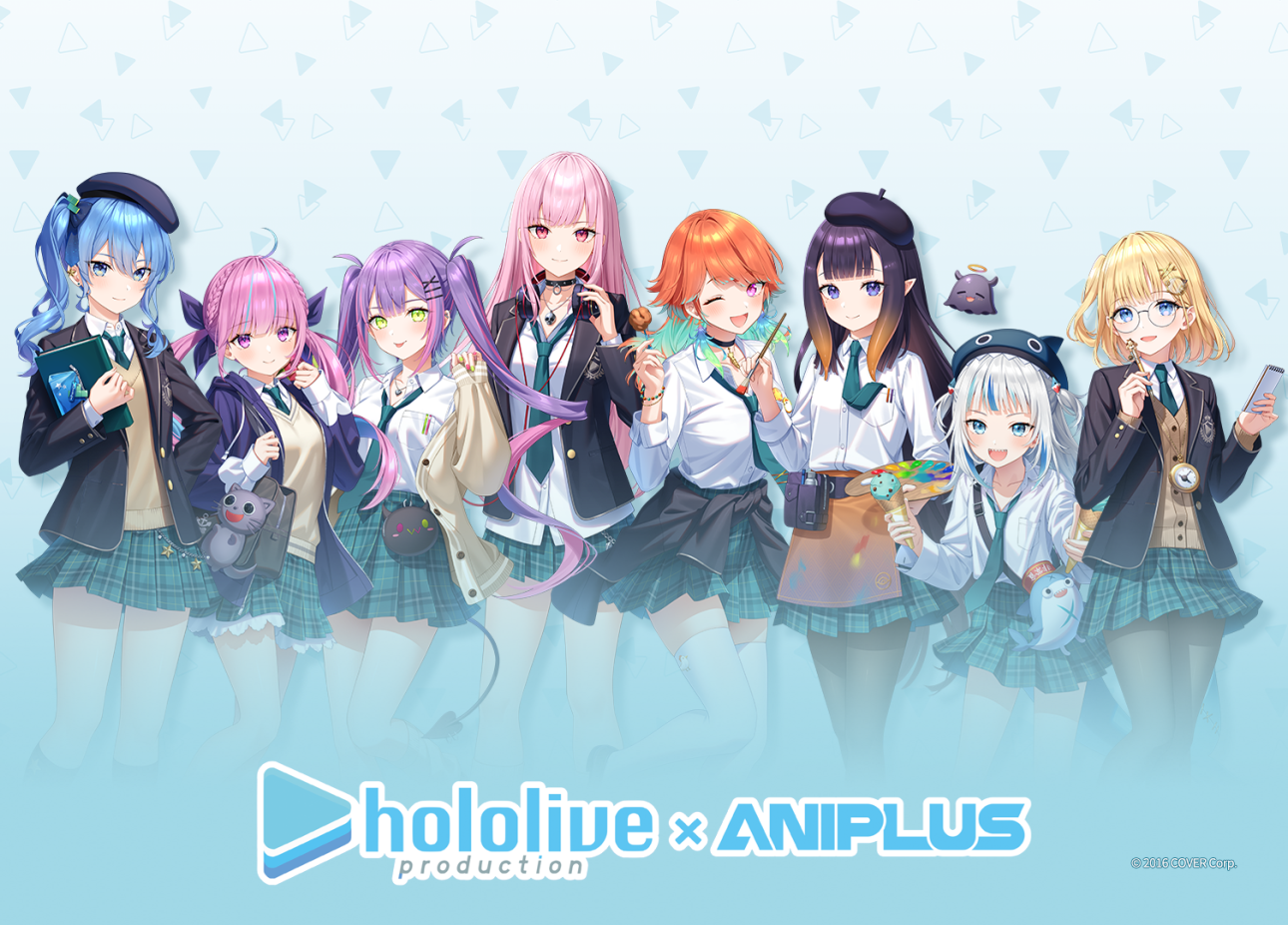 hololive production x ANIPLUS Collaboration Cafe Opens in Korea From April 25th, 2024