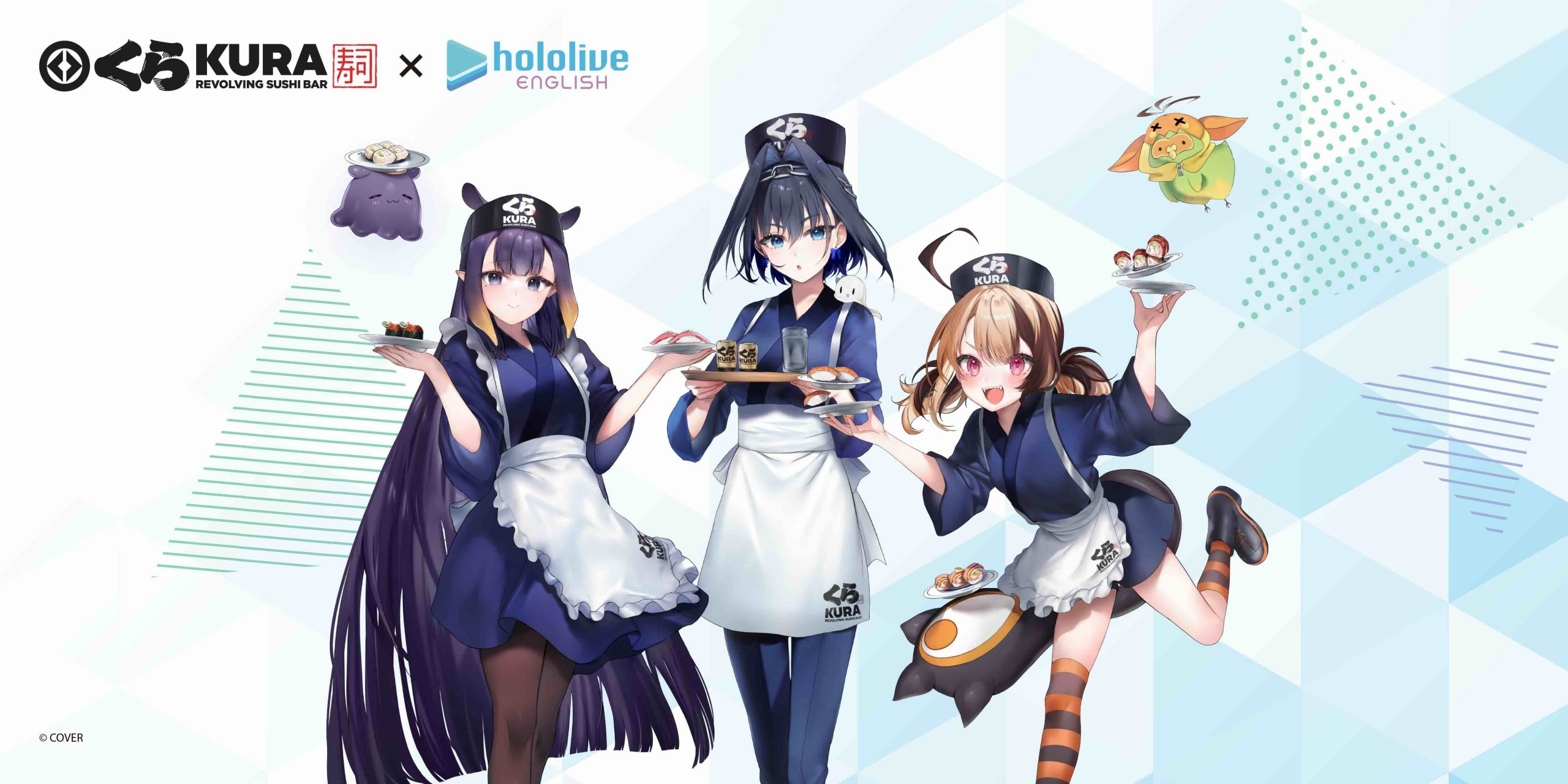 hololive English Teams Up with Kura Sushi USA for an Exclusive Summer Collaboration!